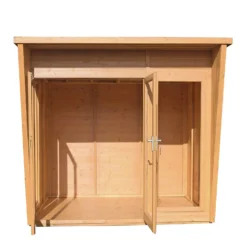 Shire 8 X 6ft Highclere Double Door Summerhouse -Garden Outdoor Equipment Store 13505311 1374933734615801
