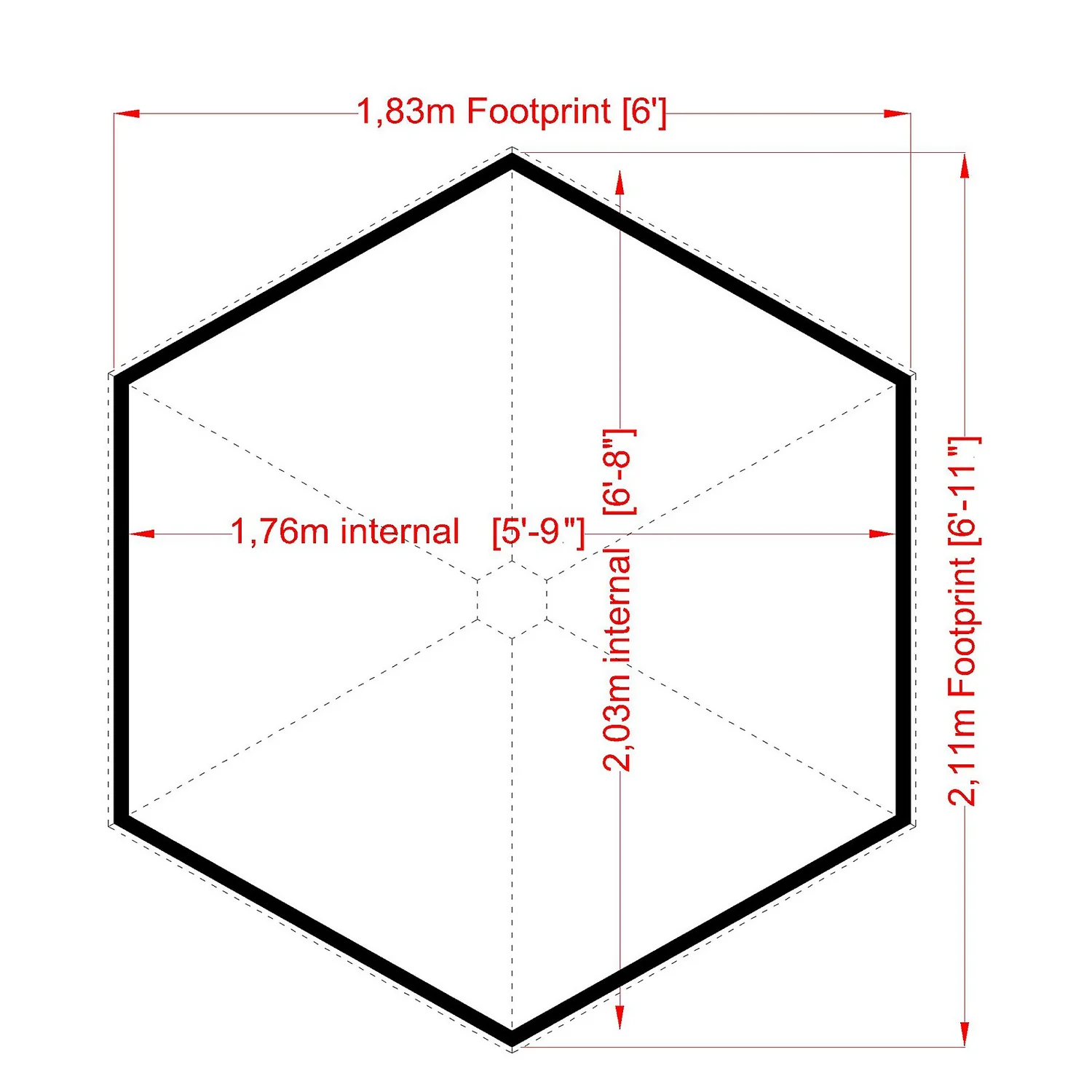 Shire 7 X 6ft Wigwam Kids Wooden Playhouse 6 Shire 7 X 6ft Wigwam Kids Wooden Playhouse - Image 4