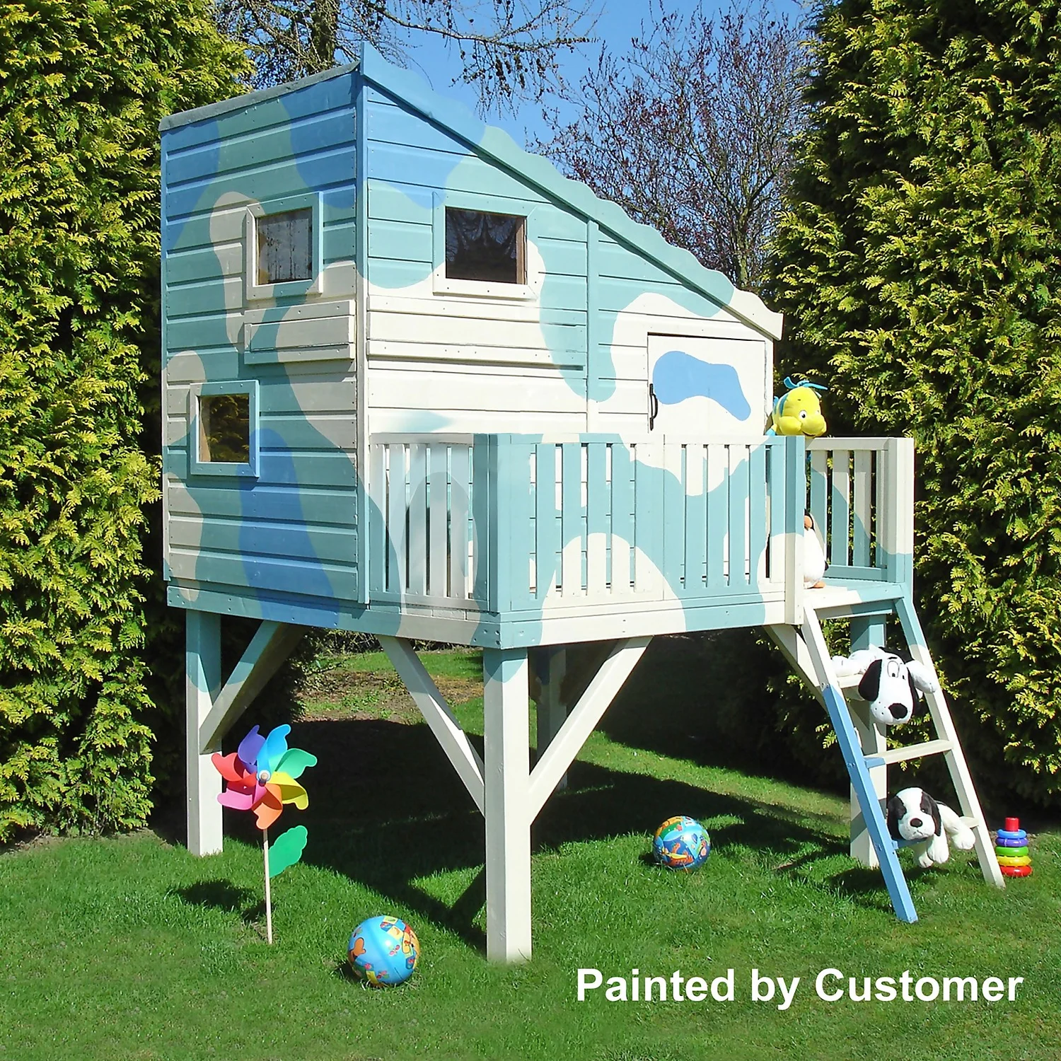 Shire 6x4ft Command Post Wooden Playhouse With Platform - Including Installation 4 Shire 6x4ft Command Post Wooden Playhouse With Platform - Including Installation - Image 2