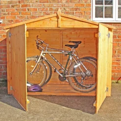 Shire 7 X 3ft Shiplap Double Door Bike Storage -Garden Outdoor Equipment Store 13505353 1844931992602777
