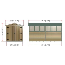 Shire 12x6ft Overlap Garden Shed - Including Installation 13 Shire 12x6ft Overlap Garden Shed - Including Installation -Garden Outdoor Equipment Store 13508659 1454926478403289