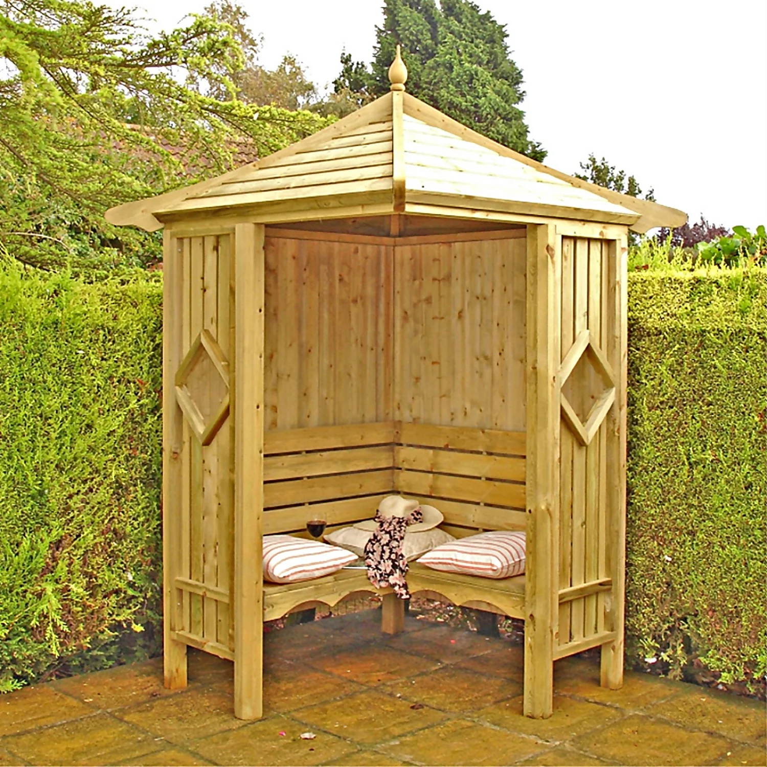 Shire 5x5 Corner Garden Arbour 6 Shire 5x5 Corner Garden Arbour - Image 4