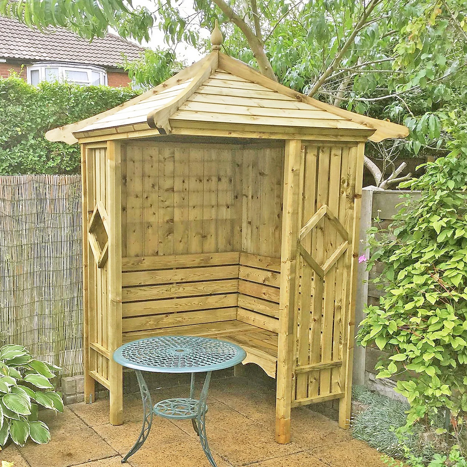 Shire 5x5 Corner Garden Arbour 4 Shire 5x5 Corner Garden Arbour - Image 2