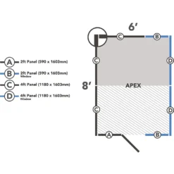 Forest Garden Shiplap Tongue & Groove Dip Treated 8x6 Wooden Potting Shed -Garden Outdoor Equipment Store 13523732 3504937074218702