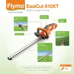 Flymo EasiCut 610XT Hedge Trimmer -Garden Outdoor Equipment Store 13524810 5224936857421032