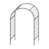 Agriframes Round Garden Arch - (H)2.3 X (W)1.5 X (D)0.45 M - Black -Garden Outdoor Equipment Store 13526221 2834936305016923