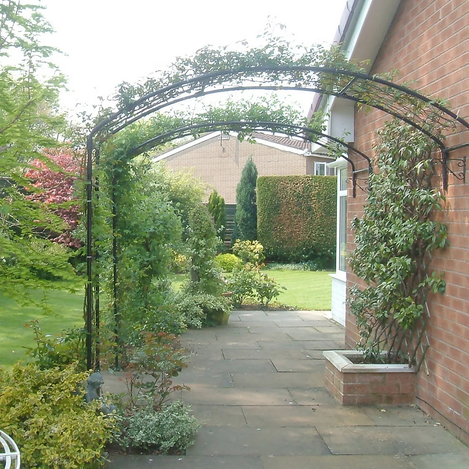 Agriframes Wall Arch - (H)2.3 X (W)1.8 X (D)0.45 M - Black 3 Agriframes Wall Arch - (H)2.3 X (W)1.8 X (D)0.45 M - Black - Image 2