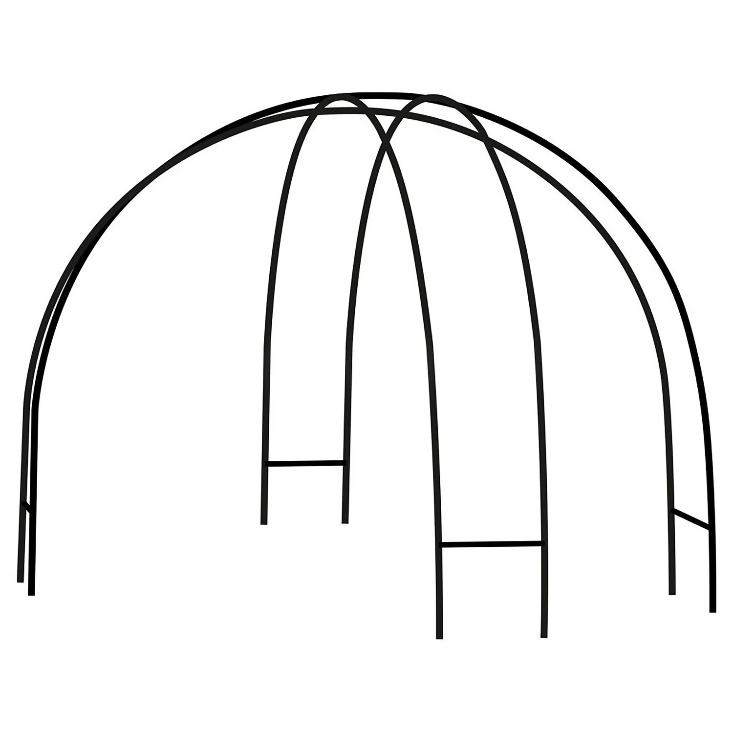Agriframes Contemporary Black Garden Dome Plant Structure 3 Agriframes Contemporary Black Garden Dome Plant Structure
