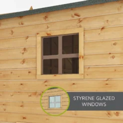 Country Living 8ft X 6ft Premium Colton Double Storey Playhouse With Veranda Painted + Installation - Aurora Green 12 Country Living 8ft X 6ft Premium Colton Double Storey Playhouse With Veranda Painted + Installation - Aurora Green -Garden Outdoor Equipment Store 13554908 1145012834410413