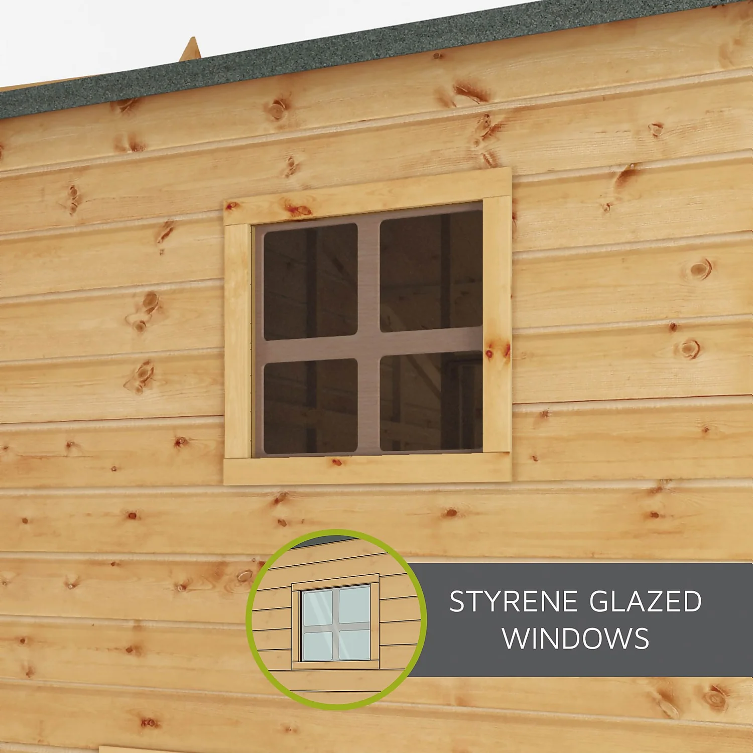 Country Living 8ft X 6ft Premium Colton Double Storey Playhouse With Veranda Painted + Installation - Aurora Green 5 Country Living 8ft X 6ft Premium Colton Double Storey Playhouse With Veranda Painted + Installation - Aurora Green - Image 3