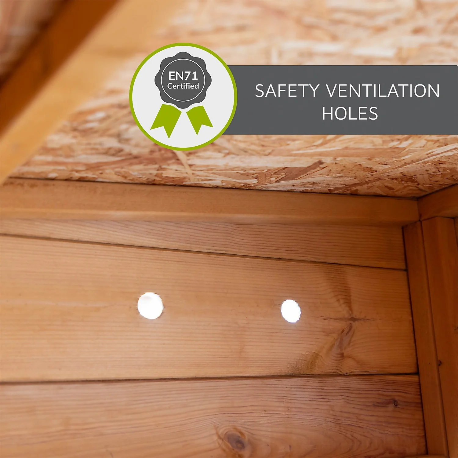 Country Living 8ft X 6ft Premium Colton Double Storey Playhouse With Veranda Painted + Installation - Aurora Green 7 Country Living 8ft X 6ft Premium Colton Double Storey Playhouse With Veranda Painted + Installation - Aurora Green - Image 5