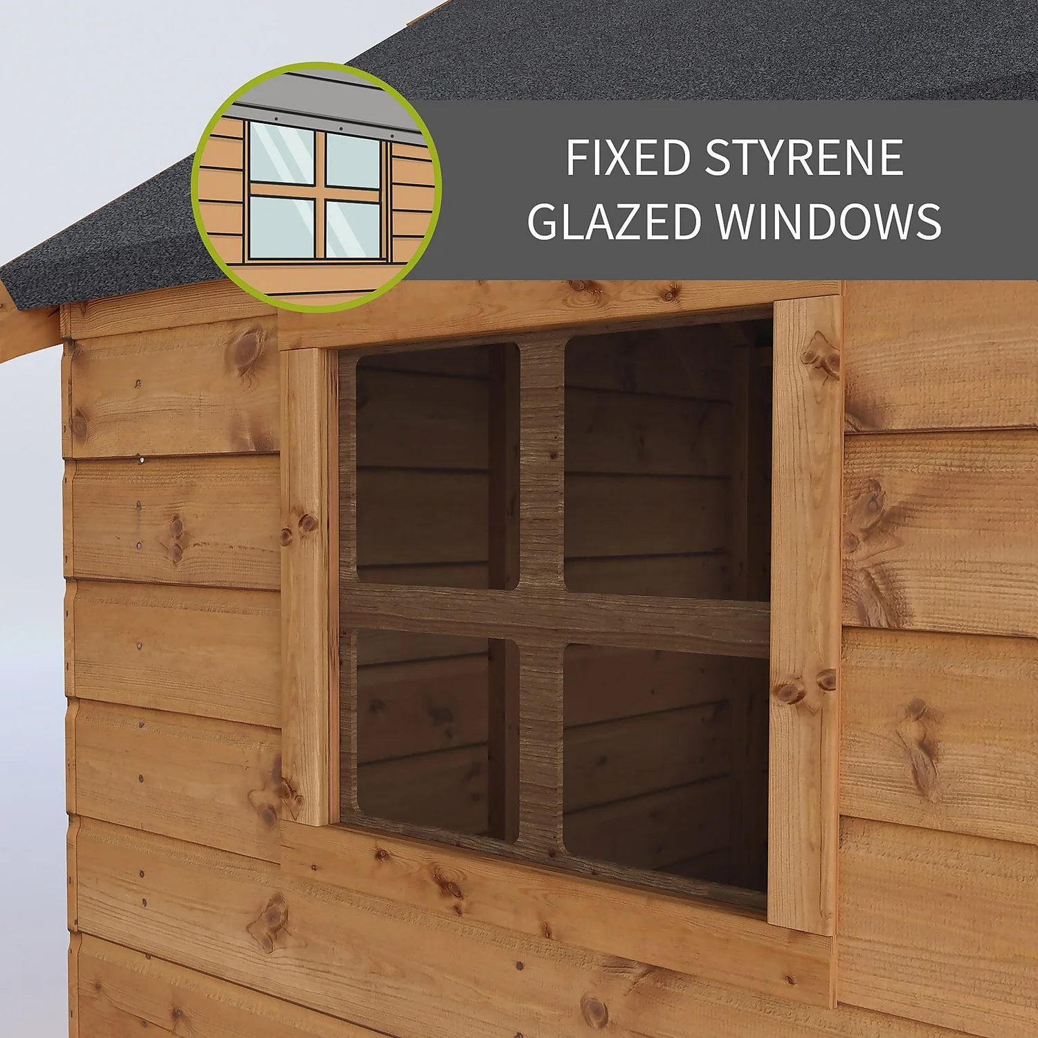 Country Living 7ft X 5ft Premium Bewdley Double Storey Playhouse With Veranda Painted + Installation - Thorpe Towers Grey 4 Country Living 7ft X 5ft Premium Bewdley Double Storey Playhouse With Veranda Painted + Installation - Thorpe Towers Grey - Image 2