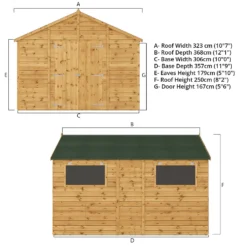 Mercia 12ft X 10ft Premium Shiplap Modular Workshop Shed 18 Mercia 12ft X 10ft Premium Shiplap Modular Workshop Shed -Garden Outdoor Equipment Store 13555747 1224949336618862