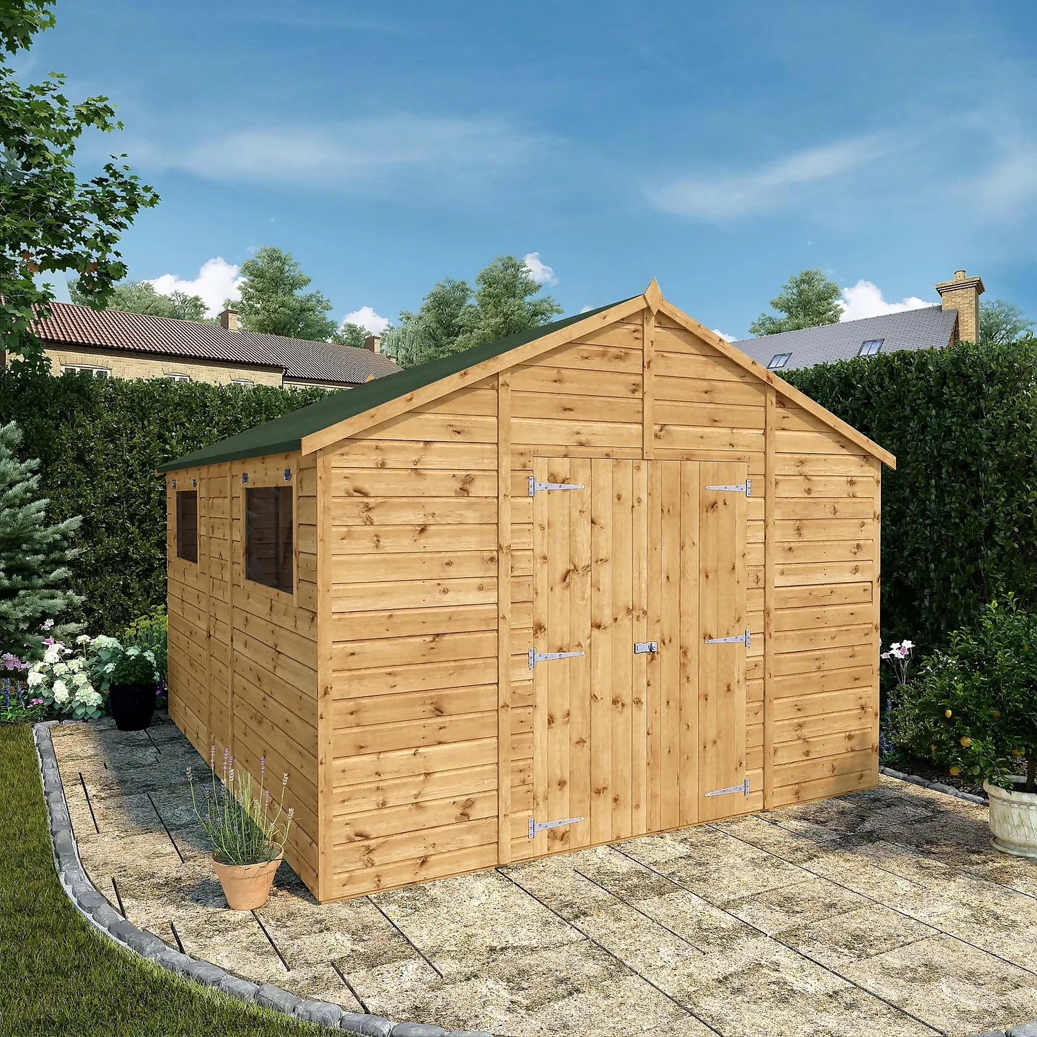 Mercia 12ft X 10ft Premium Shiplap Modular Workshop Shed 4 Mercia 12ft X 10ft Premium Shiplap Modular Workshop Shed - Image 2