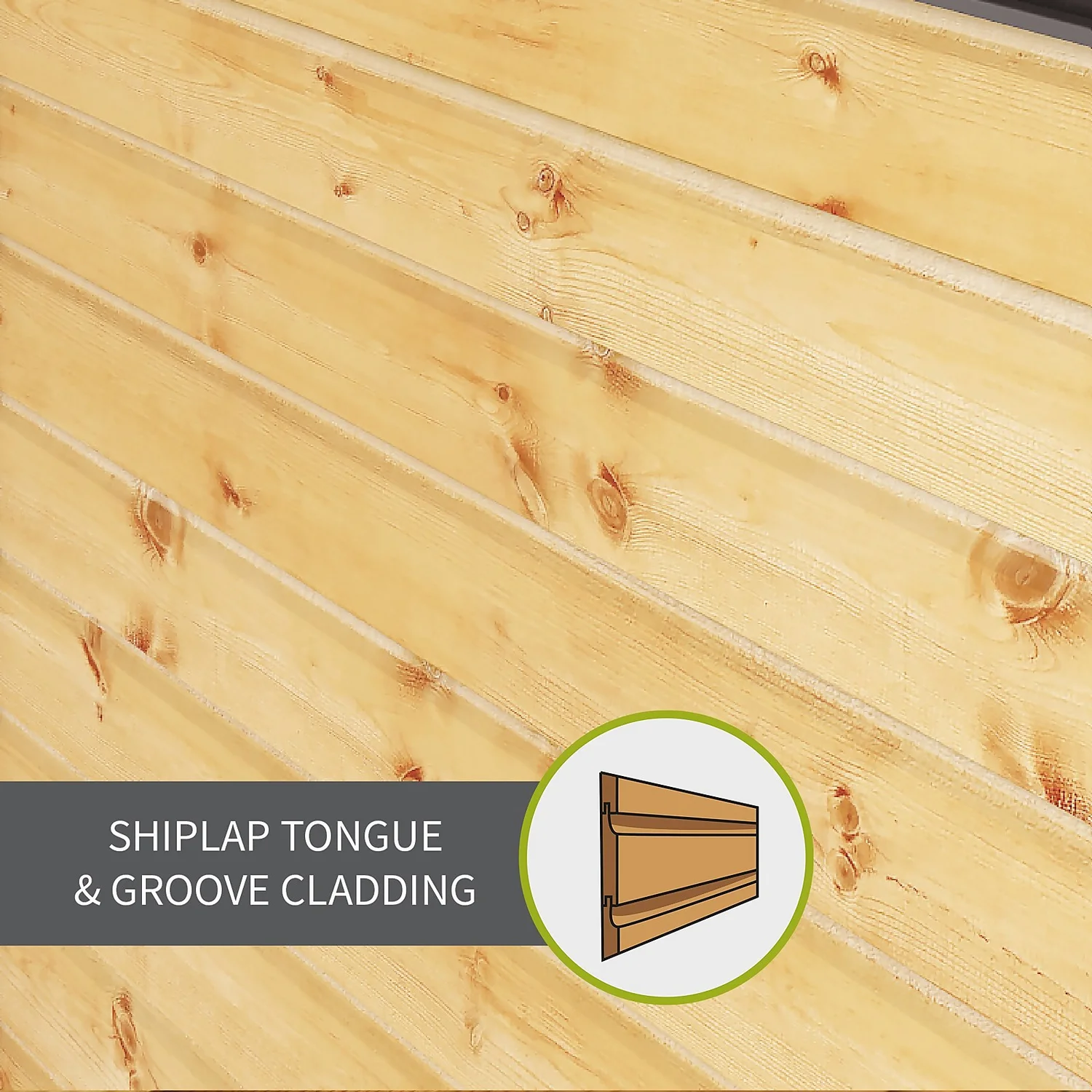 Mercia 8ft X 6ft Premium Windowless Shiplap Apex Shed 5 Mercia 8ft X 6ft Premium Windowless Shiplap Apex Shed - Image 3