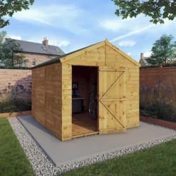 Mercia 10ft X 8ft Premium Windowless Shiplap Apex Shed - Including Installation -Garden Outdoor Equipment Store 13555792 1104949335536663