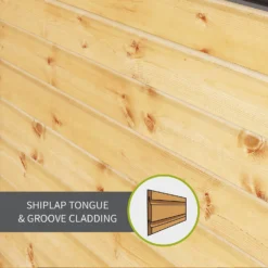 Mercia 10ft X 8ft Premium Windowless Shiplap Apex Shed - Including Installation -Garden Outdoor Equipment Store 13555792 1454949335247247