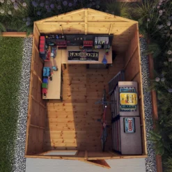 Mercia 10ft X 8ft Premium Windowless Shiplap Apex Shed - Including Installation -Garden Outdoor Equipment Store 13555792 6504949335625151