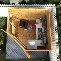 Mercia 7ft X 7ft Premium Shiplap Corner Shed -Garden Outdoor Equipment Store 13555793 6264949334381240