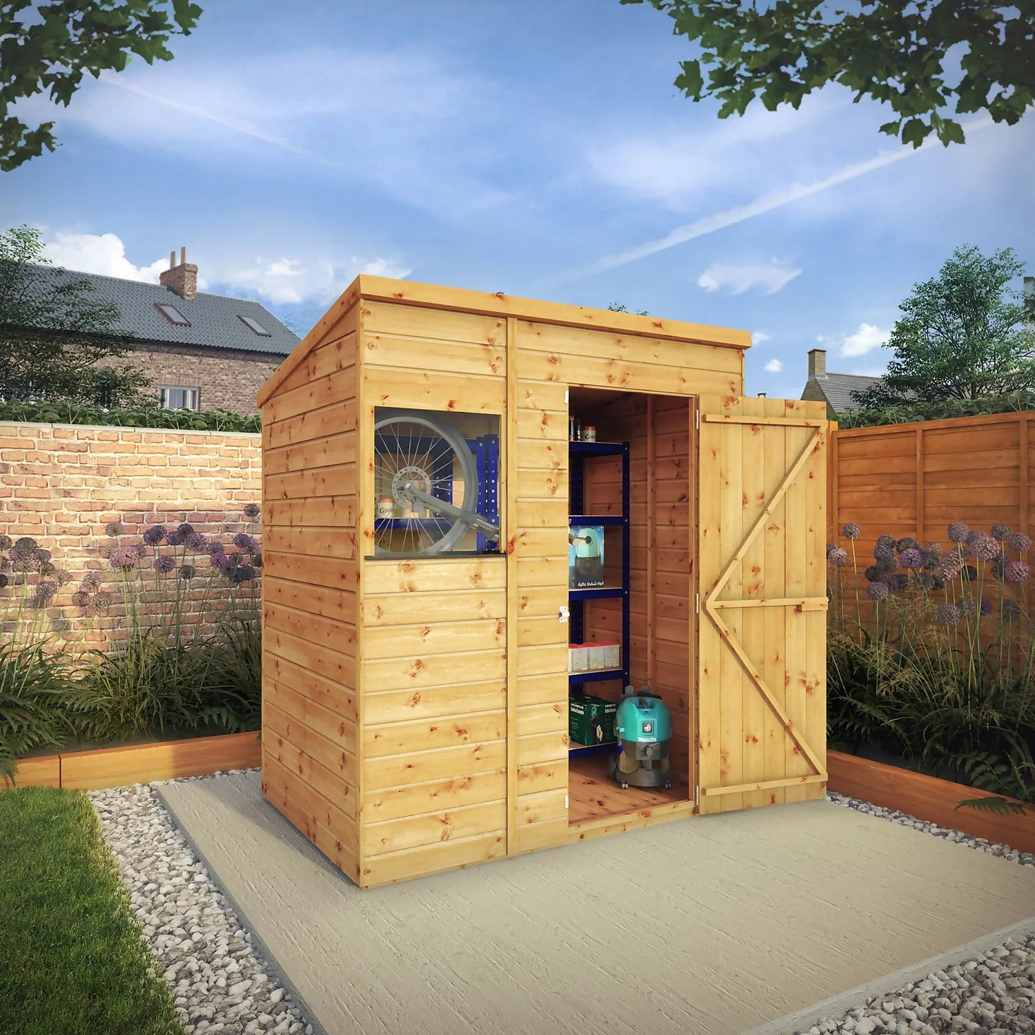 Mercia 6ft X 4ft Premium Shiplap Pent Shed 11 Mercia 6ft X 4ft Premium Shiplap Pent Shed - Image 9