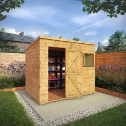 Mercia 8ft X 6ft Premium Shiplap Pent Shed -Garden Outdoor Equipment Store 13555801 7484949334611712