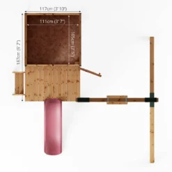 Mercia 4ft X 4ft Snug Wooden Playhouse With Tower 21 Mercia 4ft X 4ft Snug Wooden Playhouse With Tower -Garden Outdoor Equipment Store 13555804 2125027846267187