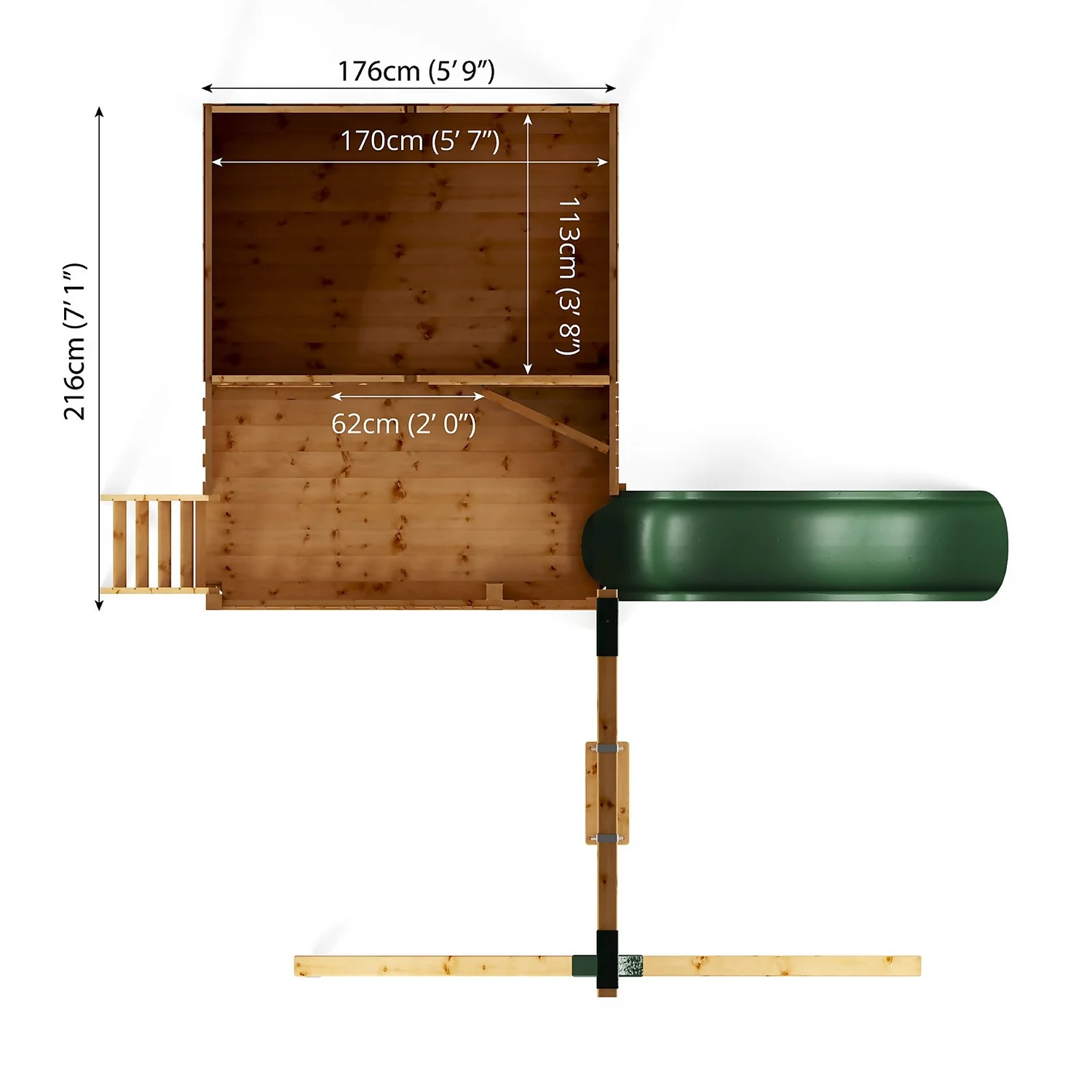 Mercia 5ft X 6ft Honeysuckle Wooden Playhouse - Installation Included 11 Mercia 5ft X 6ft Honeysuckle Wooden Playhouse - Installation Included - Image 9