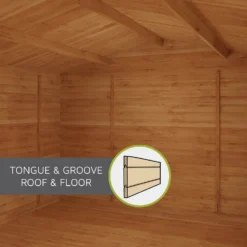 Mercia 3m X 3m Corner Log Cabin 44mm -Garden Outdoor Equipment Store 13555839 7065025546362931