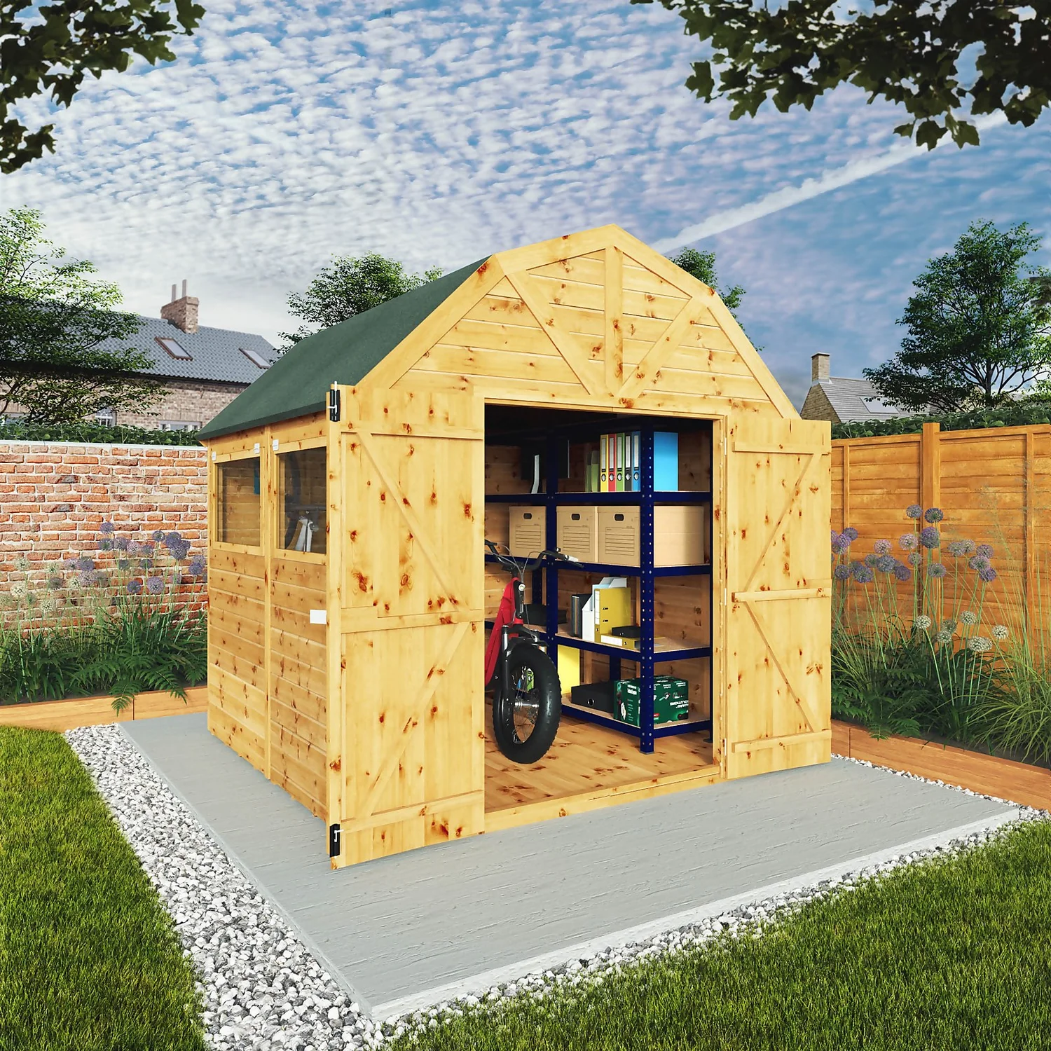 Mercia 8ft X 8ft Premium Shiplap Barn Shed 4 Mercia 8ft X 8ft Premium Shiplap Barn Shed - Image 2