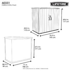 Lifetime Plastic Outdoor Utility Shed 14 Lifetime Plastic Outdoor Utility Shed -Garden Outdoor Equipment Store 13660825 2034949054210748
