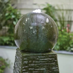 Stylish Fountain Obelisk Falls Water Feature With LEDs -Garden Outdoor Equipment Store 13846044 1064962027900555