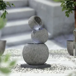 Stylish Fountain Illusion Falls Water Feature With LEDs -Garden Outdoor Equipment Store 13846045 4344962027737883