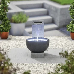Stylish Fountain Solitary Pour Water Feature With LEDs 8 Stylish Fountain Solitary Pour Water Feature With LEDs -Garden Outdoor Equipment Store 13846046 4544962028419153