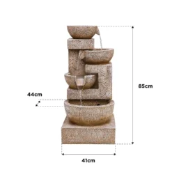 Stylish Fountain Sparkling Bowls Water Feature With LEDs 15 Stylish Fountain Sparkling Bowls Water Feature With LEDs -Garden Outdoor Equipment Store 13846048 1414978881037755