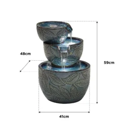 Stylish Fountain Fossil Leaf Water Feature With LEDs 11 Stylish Fountain Fossil Leaf Water Feature With LEDs -Garden Outdoor Equipment Store 13846049 1804962028377735