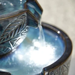 Stylish Fountain Fossil Leaf Water Feature With LEDs 9 Stylish Fountain Fossil Leaf Water Feature With LEDs -Garden Outdoor Equipment Store 13846049 9274962028283796