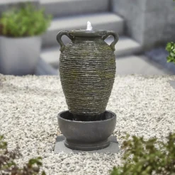 Stylish Fountain Rippling Vase Water Feature With LEDs -Garden Outdoor Equipment Store 13846051 1714962028367991