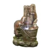 Stylish Fountain Playful Otters Water Feature With LEDs -Garden Outdoor Equipment Store 13846072 1804962027658425