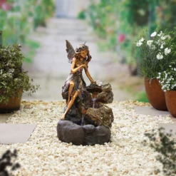 Stylish Fountain Pixie Spills Water Feature With LEDs 7 Stylish Fountain Pixie Spills Water Feature With LEDs -Garden Outdoor Equipment Store 13846073 1344962028167801
