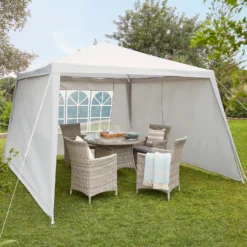 Gazebo With Side Panels - Grey 9 Gazebo With Side Panels - Grey -Garden Outdoor Equipment Store 13884308 1585023690808373