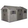 Lifetime 15 X 8ft Rough Cut Dual Entry Outdoor Storage Shed - Installation Included -Garden Outdoor Equipment Store 13911316 8294978027602894