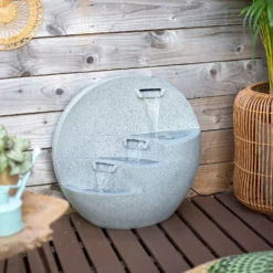 Stylish Fountain Kyoto Falls Garden Water Feature With LEDs -Garden Outdoor Equipment Store 13947170 2105005844858475