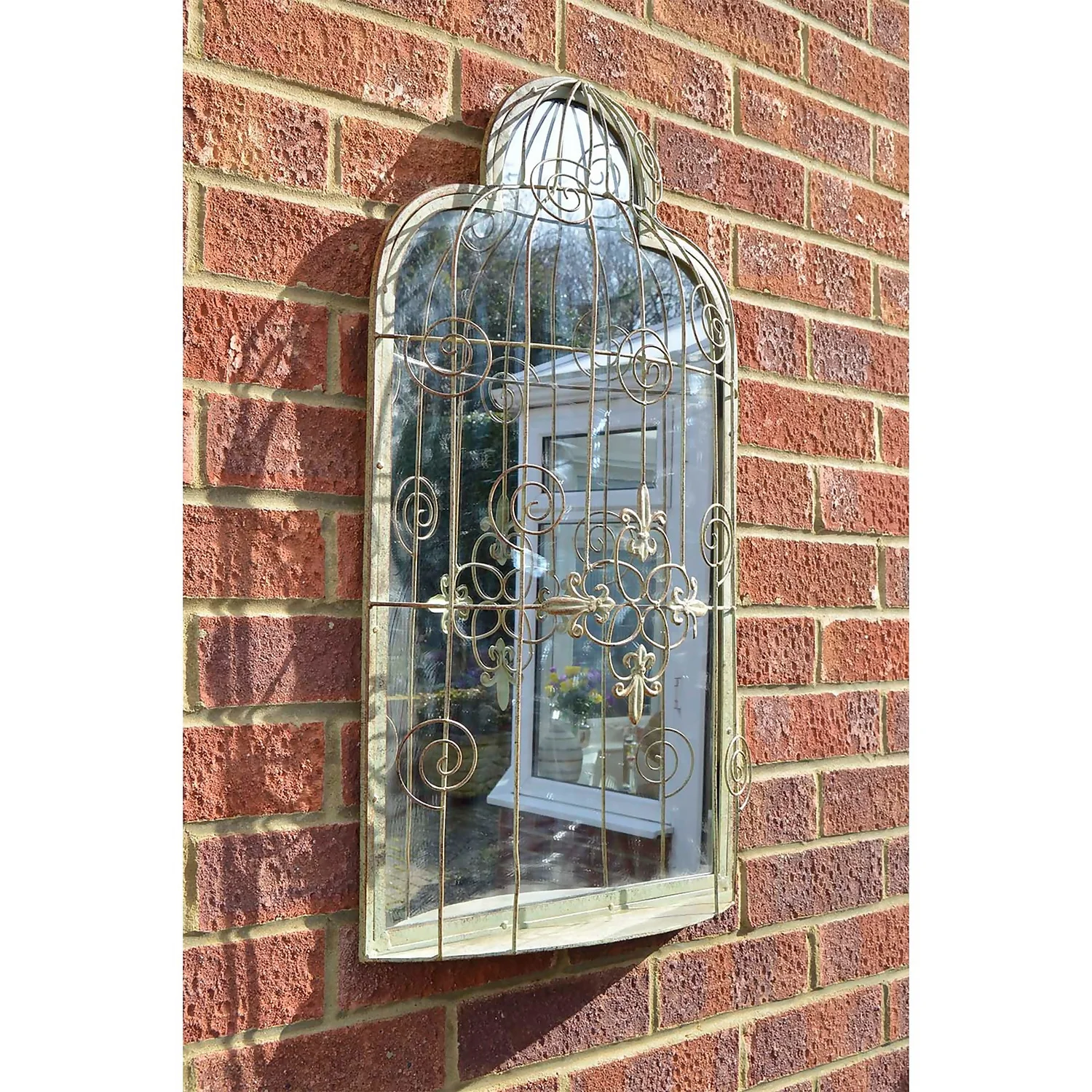 MirrorOutlet Shabby Chic Garden Accent Mirror - 70x40cm 4 MirrorOutlet Shabby Chic Garden Accent Mirror - 70x40cm - Image 2