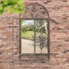 MirrorOutlet Rustic Scroll Large Garden Mirror - 130x70cm -Garden Outdoor Equipment Store 13950539 1144987138997286