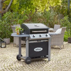 Outback Spectrum Pro 3 Burner Gas BBQ - Black -Garden Outdoor Equipment Store 13950665 1465022386870883
