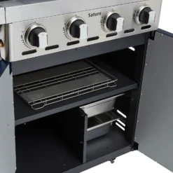 Outback Saturn Pro 4 Burner Gas BBQ - Blue 17 Outback Saturn Pro 4 Burner Gas BBQ - Blue -Garden Outdoor Equipment Store 13950666 1915022386917482