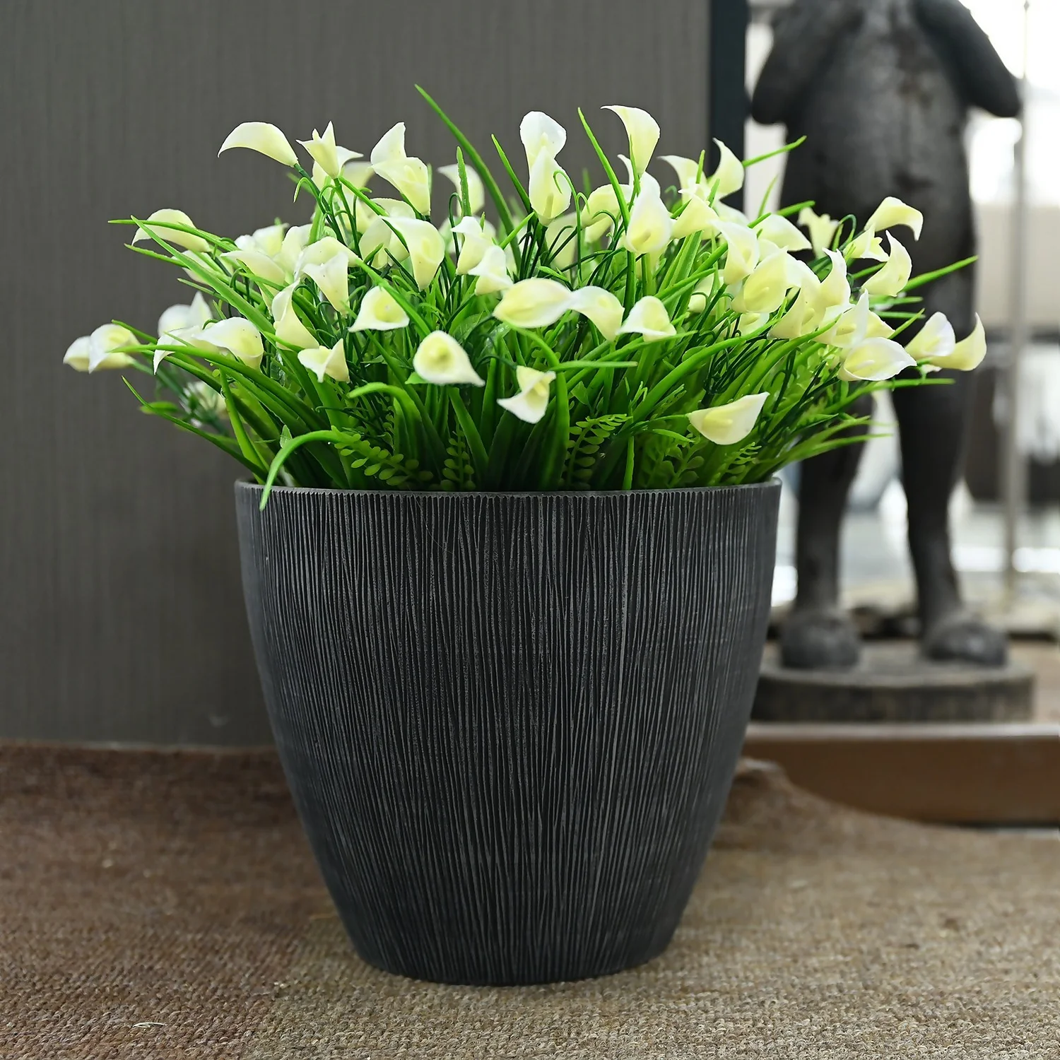 Grey Bark Planter - 23cm 4 Grey Bark Planter - 23cm - Image 2