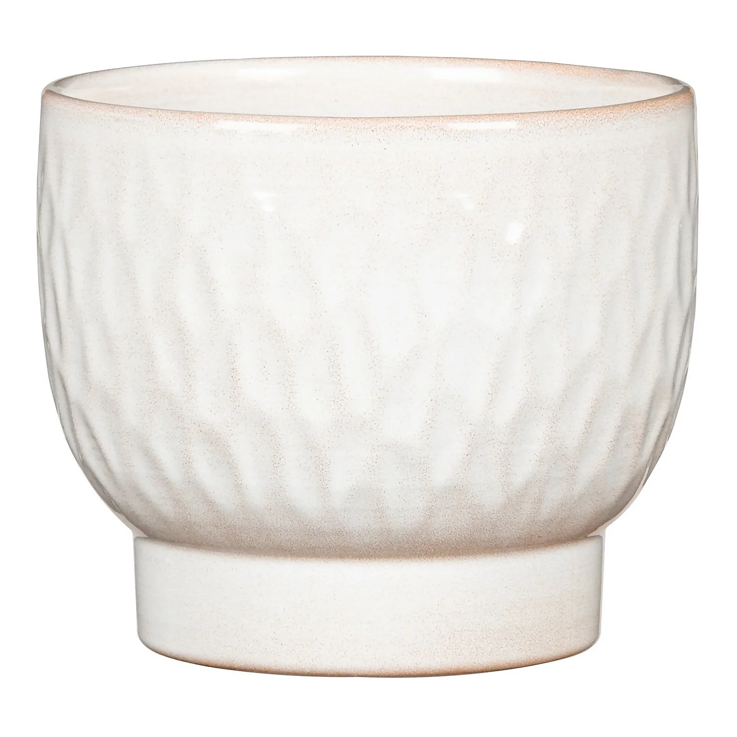 Scheurich Opale Hammered White Indoor Pot - 11cm 3 Scheurich Opale Hammered White Indoor Pot - 11cm
