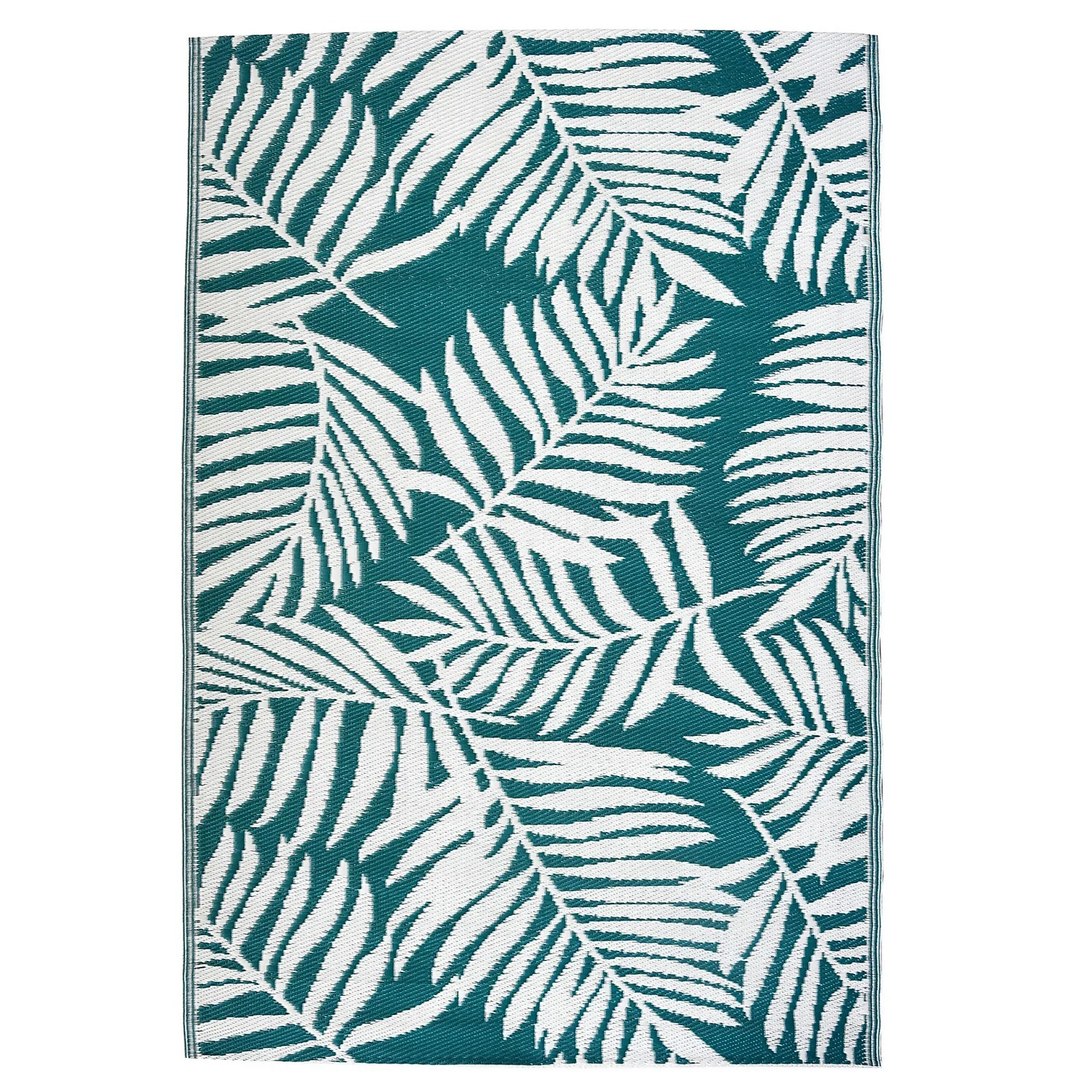 Homebase Outdoor Rug - Teal 120x180cm 2 Homebase Outdoor Rug - Teal 120x180cm