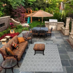 Homebase Outdoor Rug - Grey 160x230cm 7 Homebase Outdoor Rug - Grey 160x230cm -Garden Outdoor Equipment Store 13953337 9194989199353489